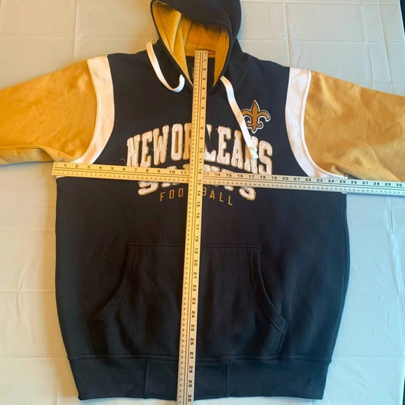 🏈 Official NFL New Orleans Saints Zip-Up Hoodie  Sweater - Size LG🏈 - Picture 11 of 15
